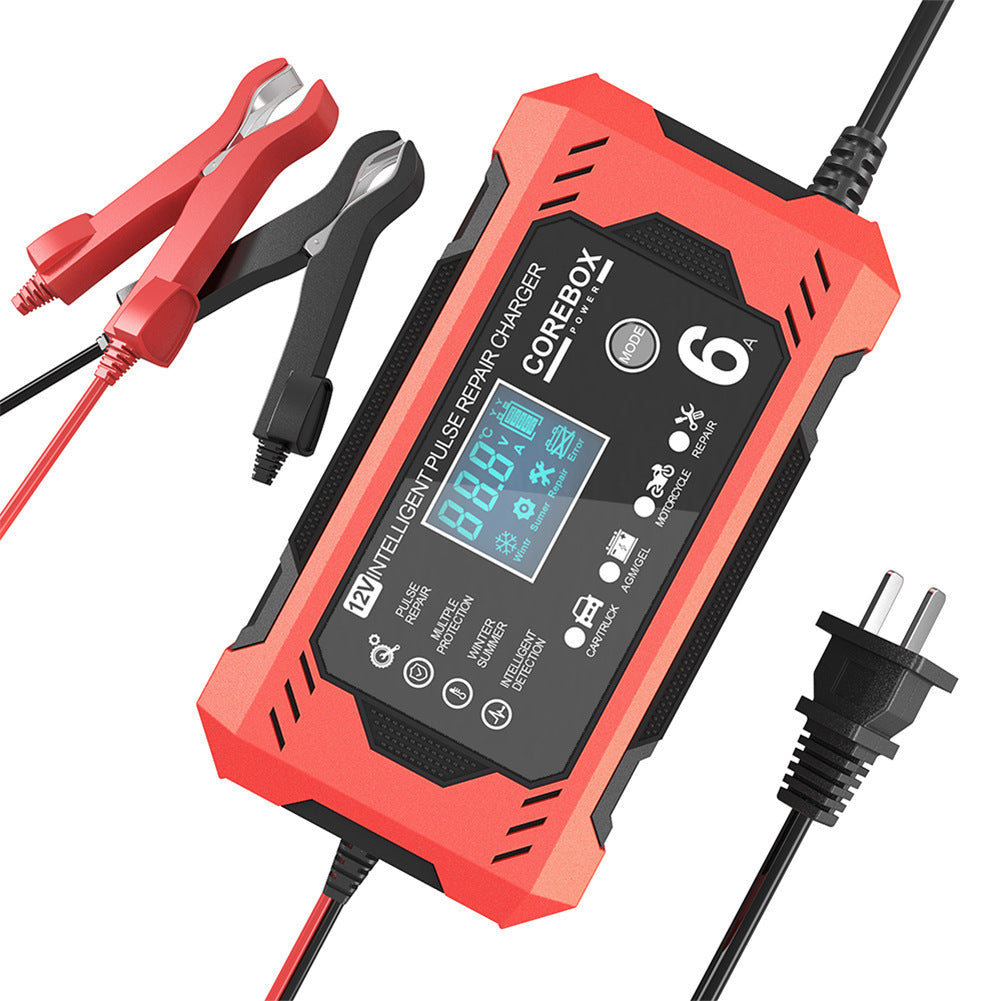 12V6A Smart Battery Charger AGM Start Stop 0 - Tophatter Daily Deals
