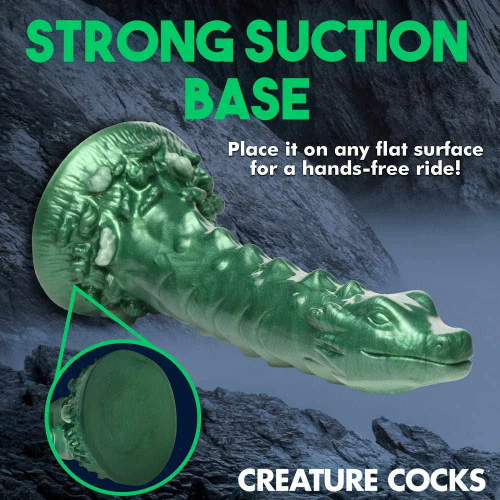 Creature Cocks Cockness Monster (Green) – 8.1" Silicone Dragon Dildo > Dildos > Fantasy - Tophatter Daily Deals