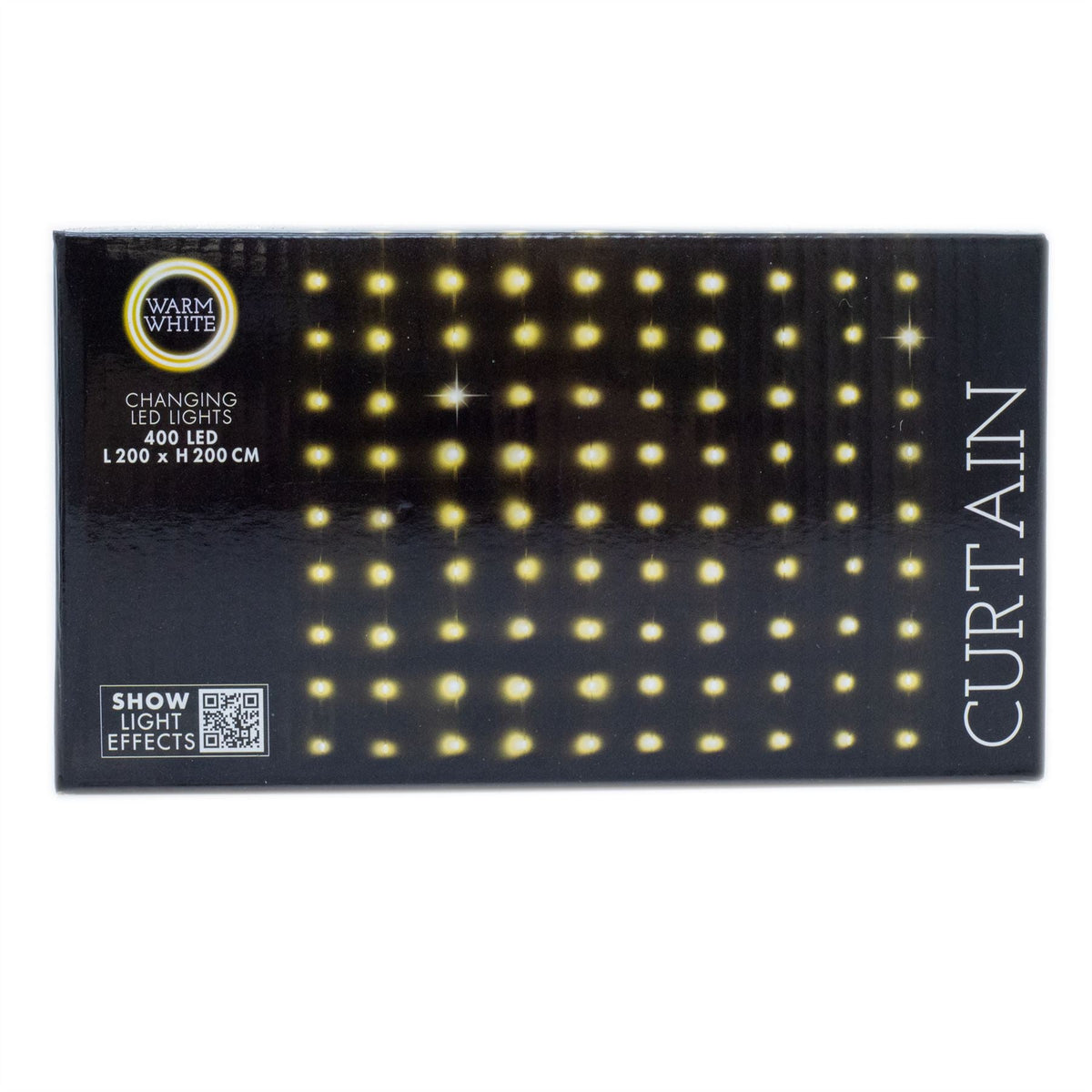 400 LED Warm White Curtain Lights | Christmas Window Lights - 5x2x2m Fairy Lights - Tophatter Daily Deals