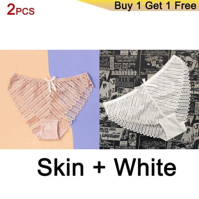 Sexy Lingerie Panties Women's Ladies Panties 2 Items White skin One size 0 - Tophatter Daily Deals