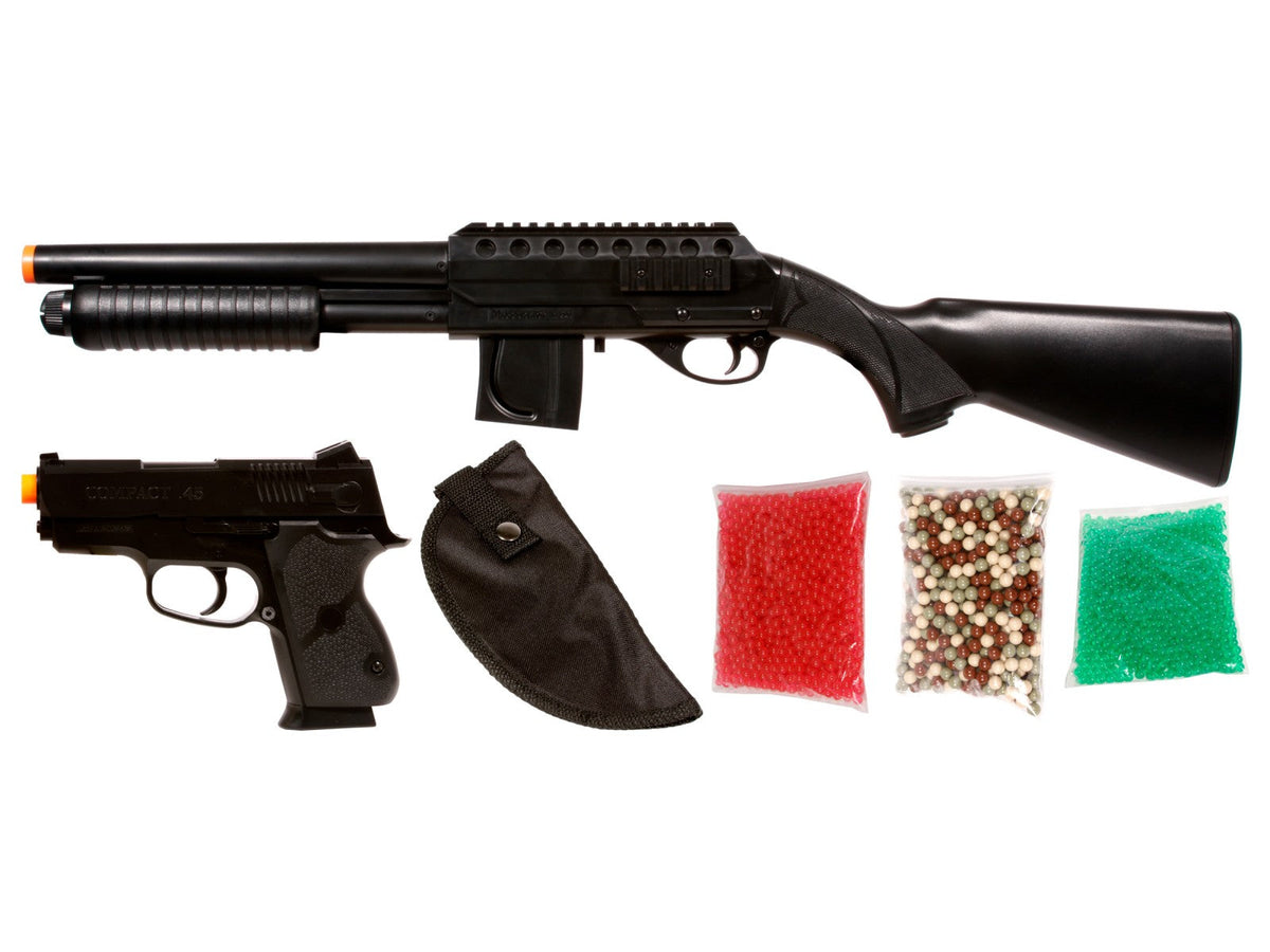 Mossberg Tactical Airsoft Shotgun Kit, Full Stock - Tophatter Daily Deals