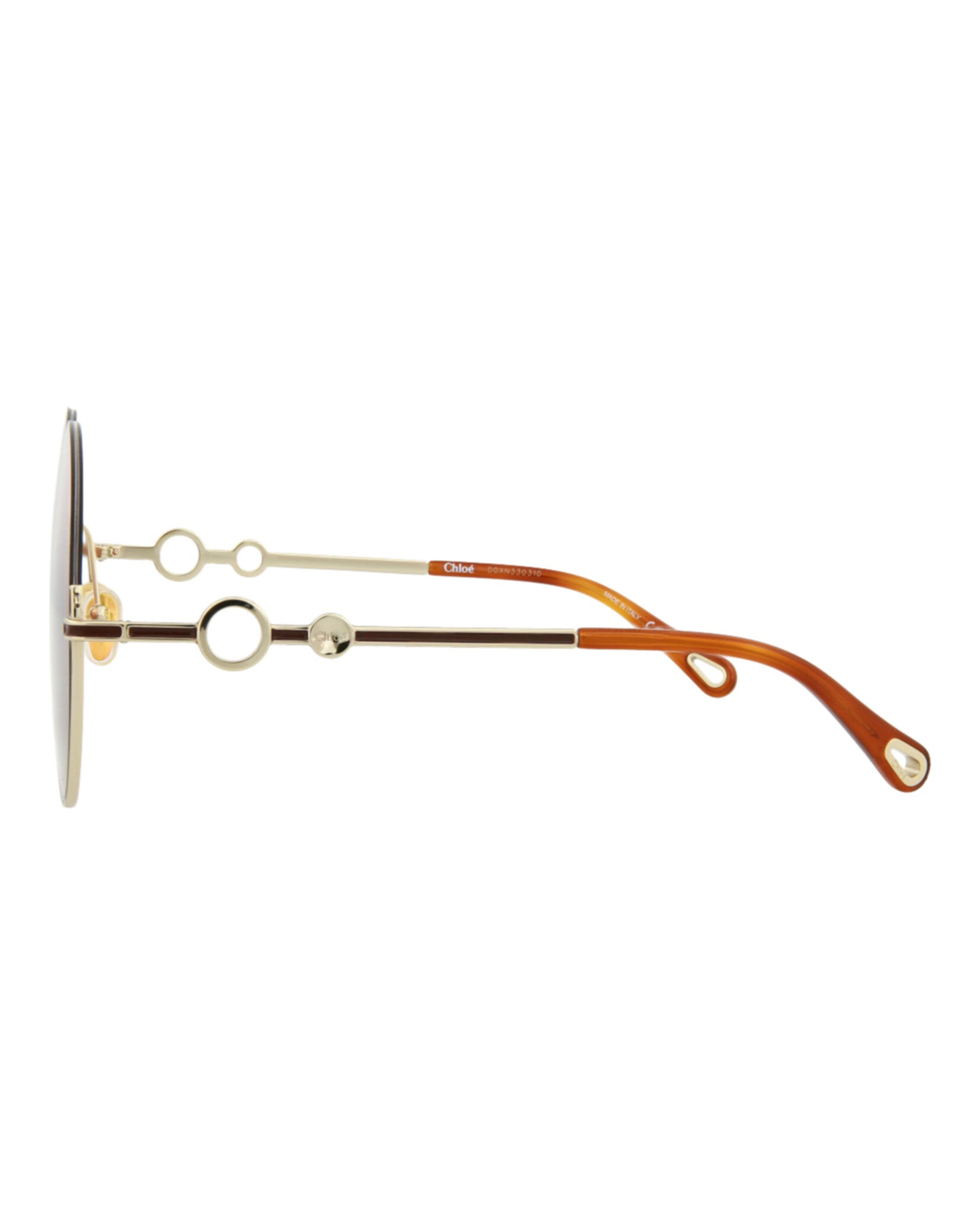 Chloé Round-Frame Metal Sunglasses Sunglasses - Tophatter Daily Deals