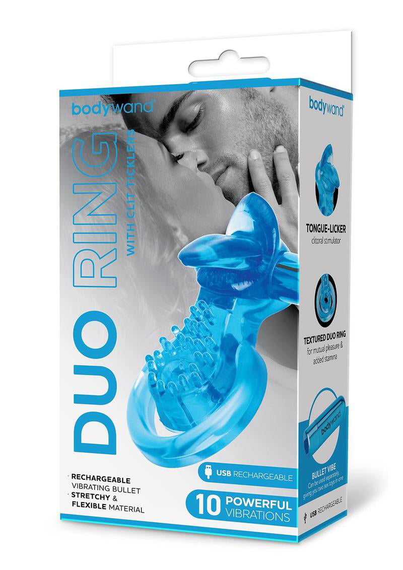 Bodywand Duo Ring with Clit Tickler > Cock Ring > Vibrating - Tophatter Daily Deals