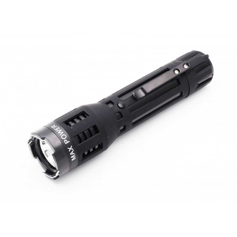 Self Defensive Predator Black Powerful Flashlight Stun Gun - Tophatter's Guns'N'Weapons Store Collectible Weapons - Tophatter Daily Deals