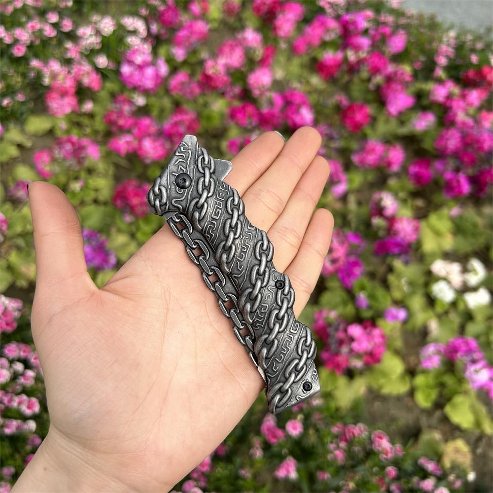Cool Punk Knife Chain Folding Knife - Tophatter Daily Deals