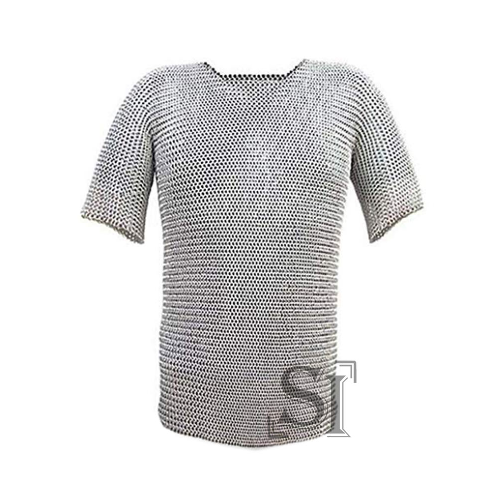 Butted Chainmail Replica Armor Long Shirt Haubergeon Size 4XL - Tophatter's Guns'N'Weapons Store Collectible Weapons - Tophatter Daily Deals