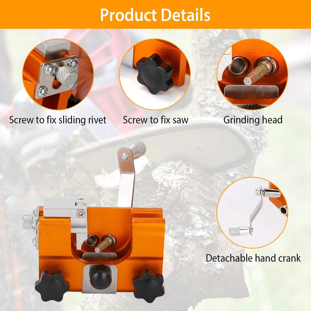 Chainsaw Chain Sharpening Jig Universal Home Improvement - Tophatter Daily Deals