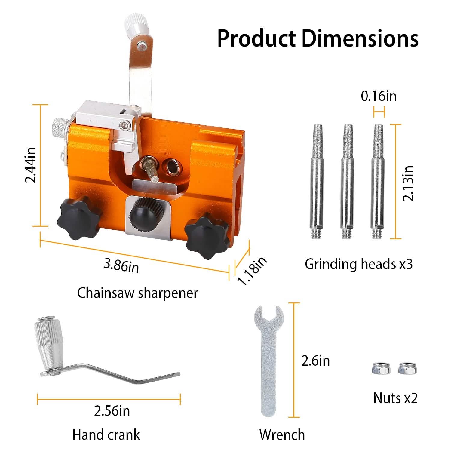 Chainsaw Chain Sharpening Jig Universal Home Improvement - Tophatter Daily Deals