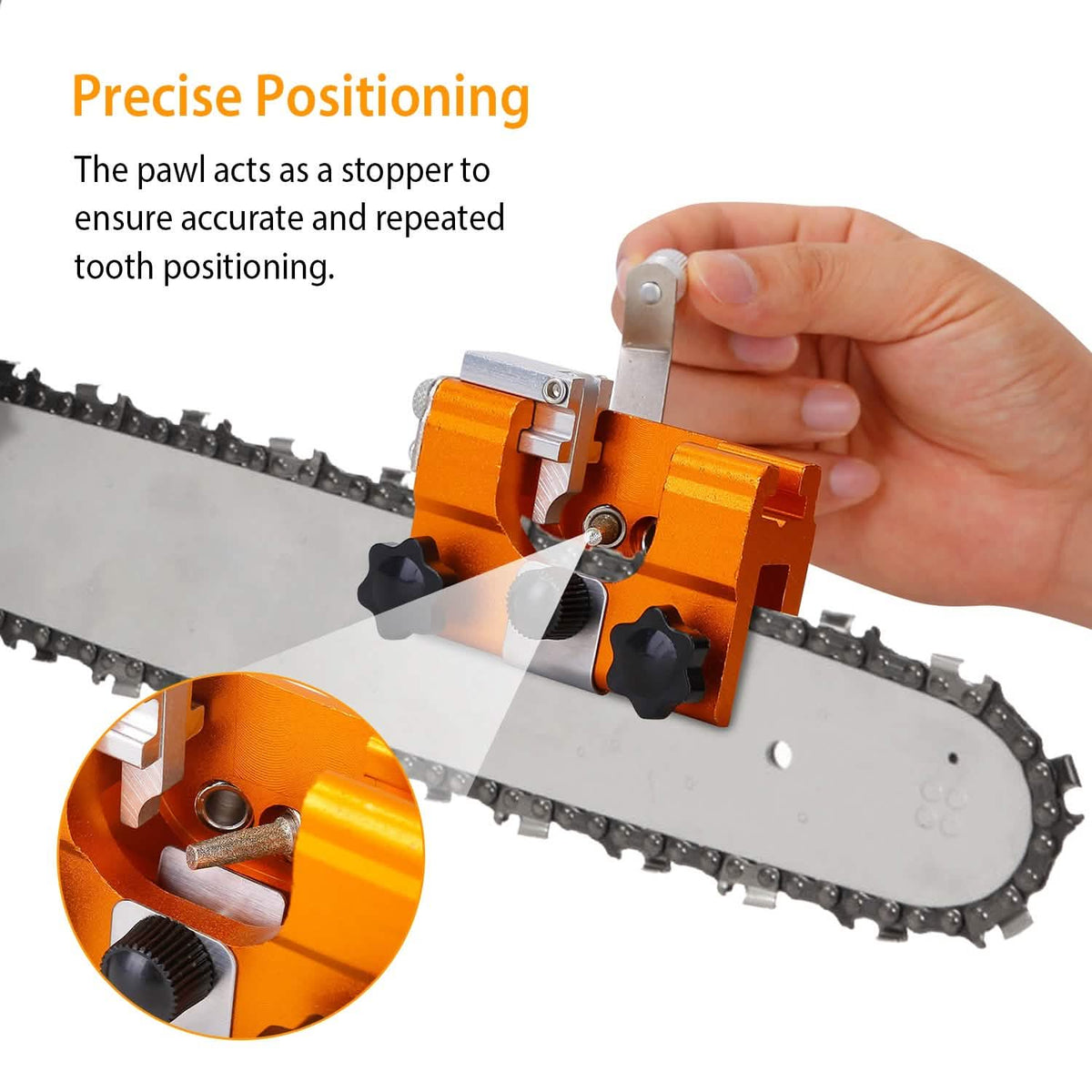 Chainsaw Chain Sharpening Jig Universal Home Improvement - Tophatter Daily Deals