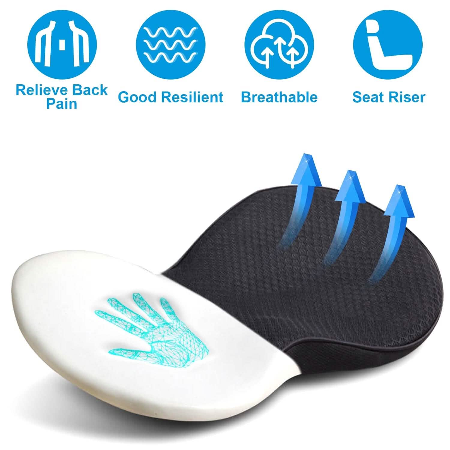 Chair Seat Cushion Car Memory Foam Pad Automotive - Tophatter Daily Deals