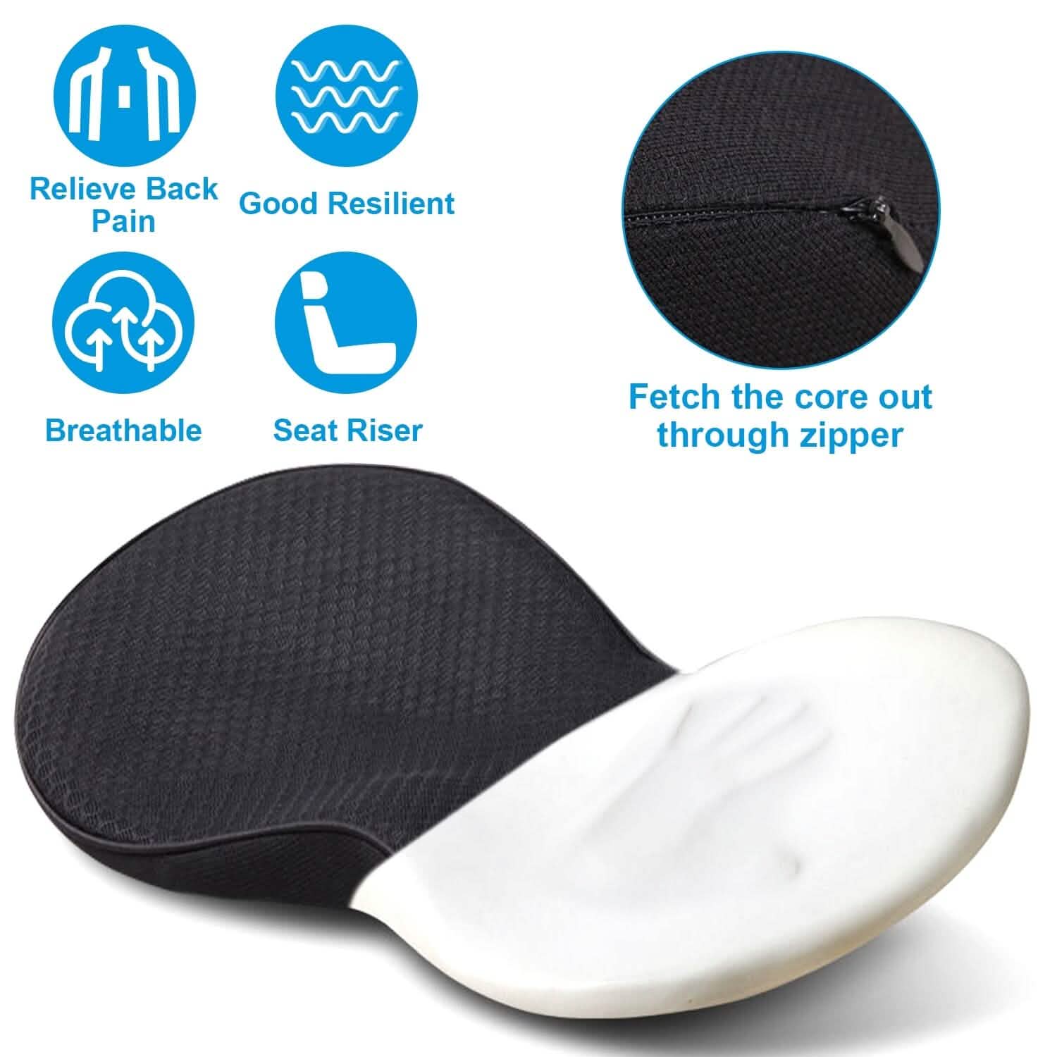 Chair Seat Cushion Car Memory Foam Pad Automotive - Tophatter Daily Deals