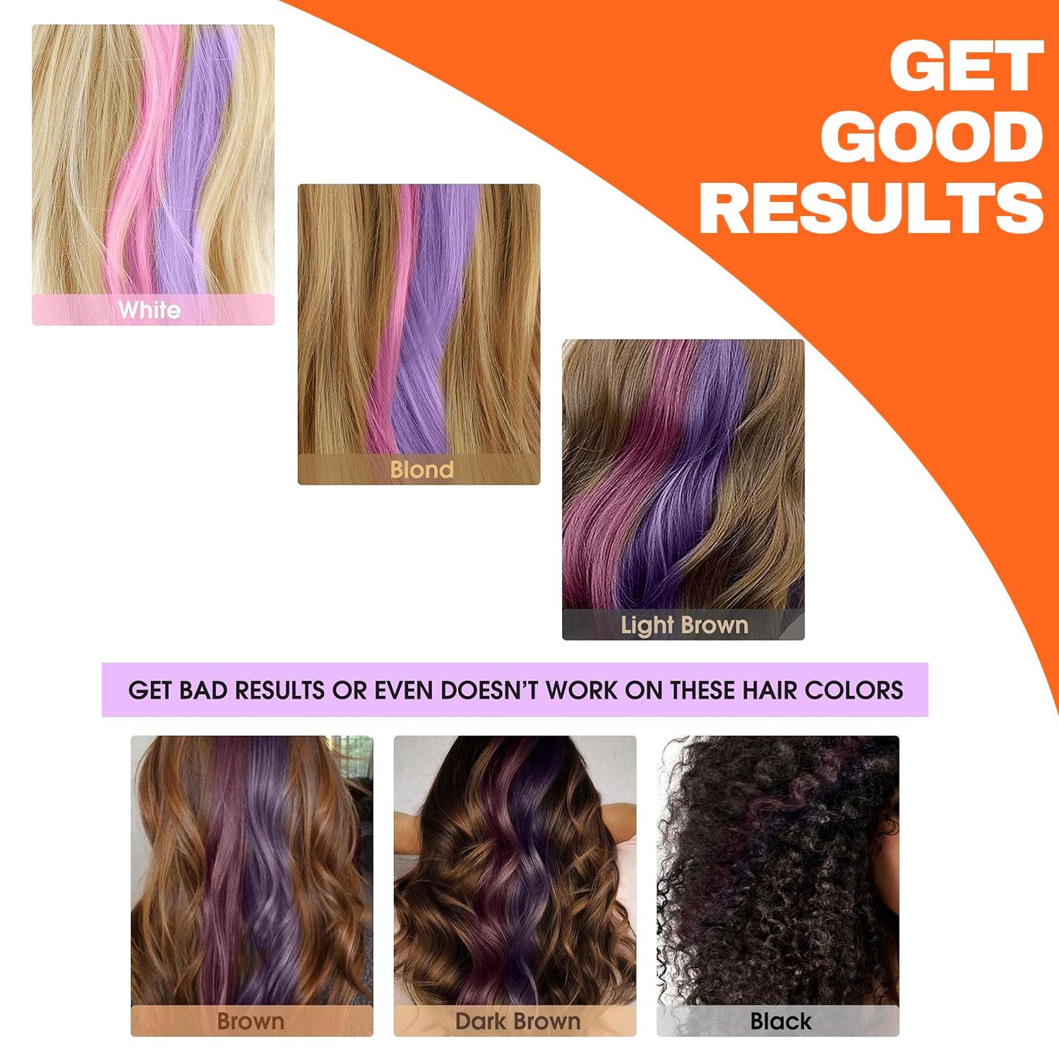 Hair Chalk Comb - 6pcs Bright Hair Color Cream for Girls Kids temporary Chalk Hair Care - Tophatter Daily Deals