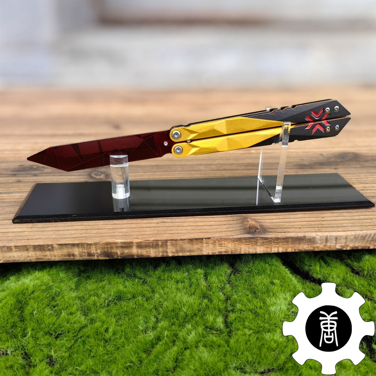Metal Champion Butterfly Knife Blunt Blade Balisong Trainer Display Fan Art - Tophatter Daily Deals