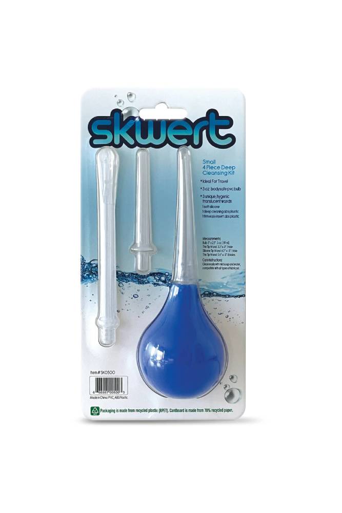 Channel 1 Releasing - Skwert Small 3oz - 4 Piece Douche Kit - Blue Sex Toy - Tophatter Daily Deals