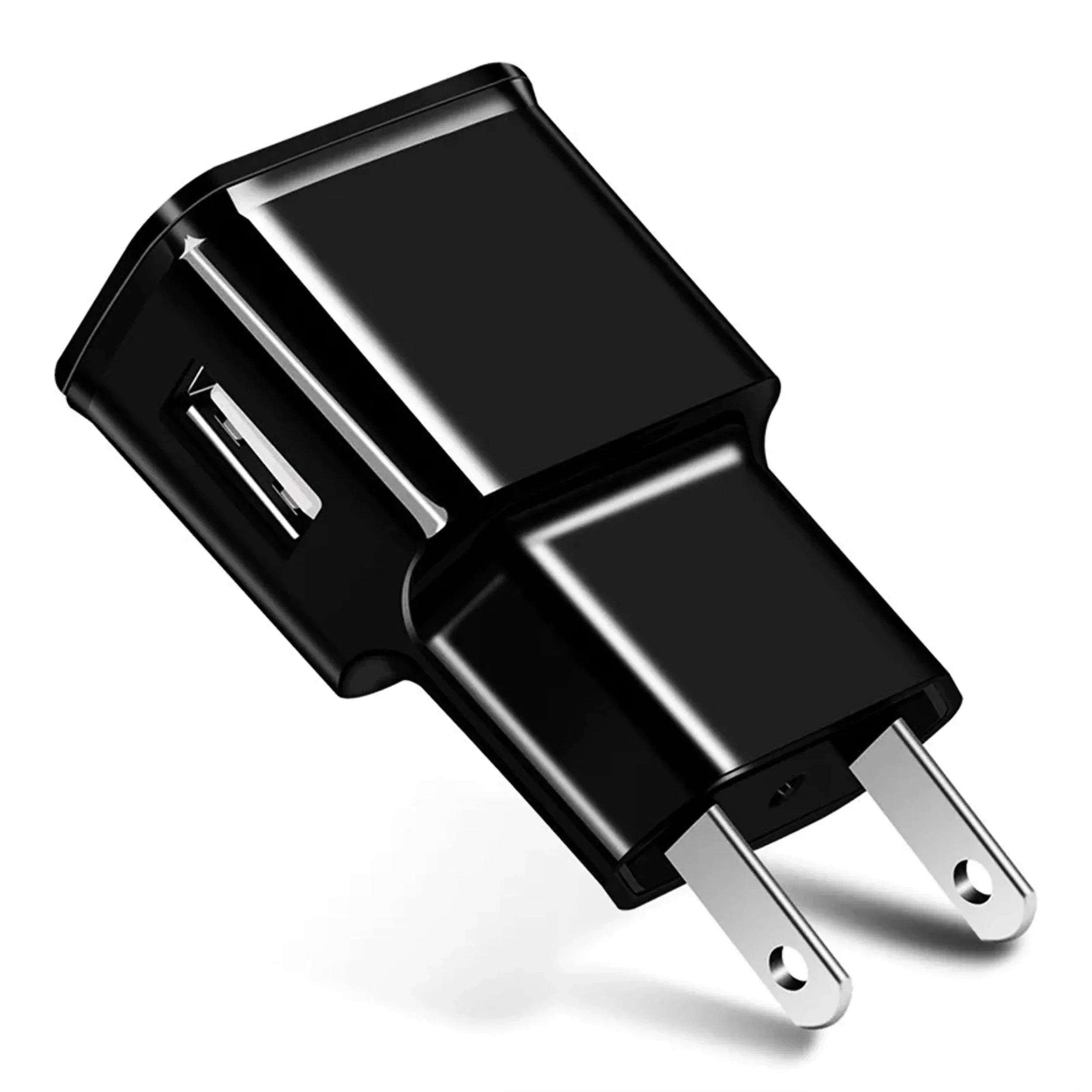 USB Wall Charger Compact Black Fast Phone Charger Reliable Black - Tophatter Daily Deals