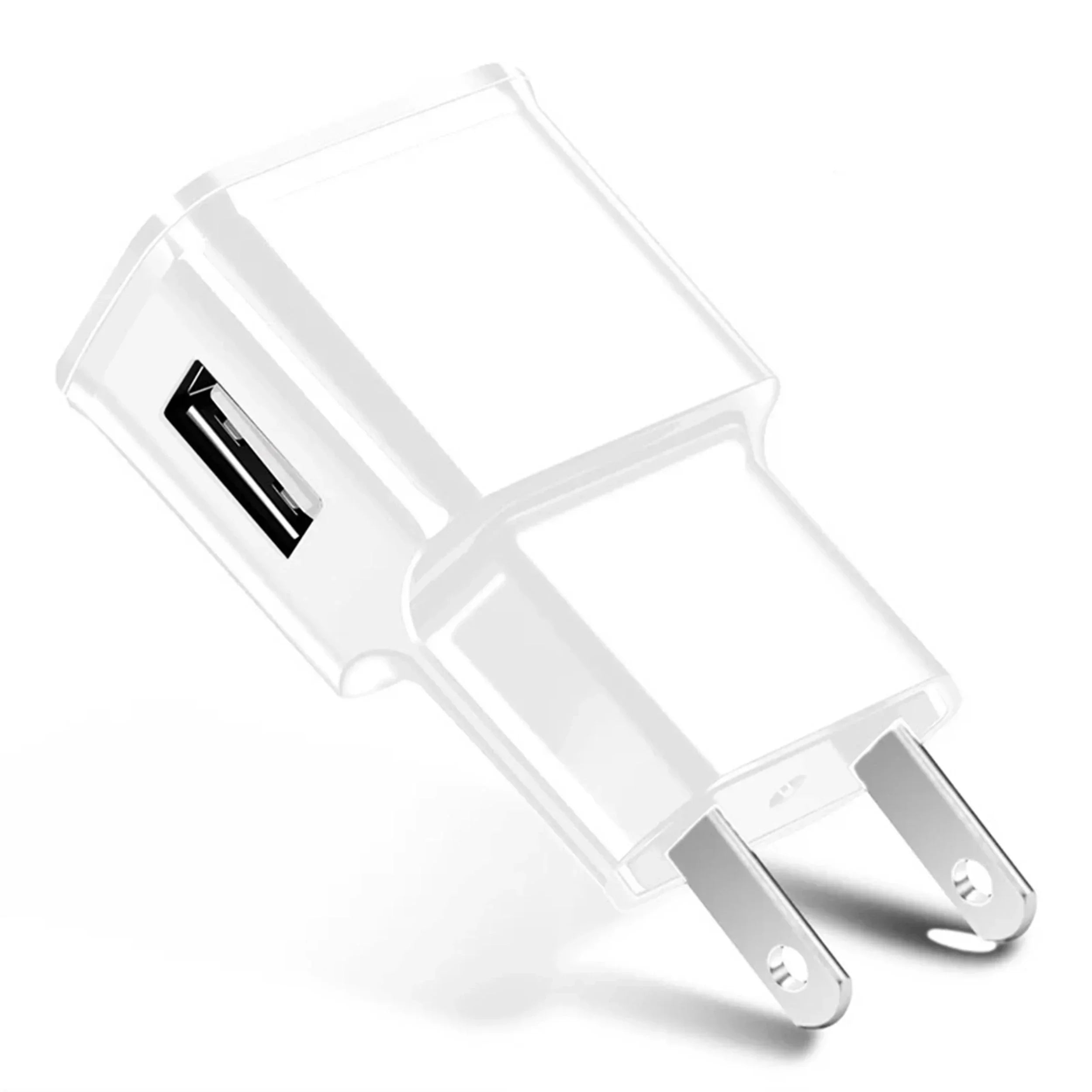USB Wall Charger Compact Black Fast Phone Charger Reliable White - Tophatter Daily Deals