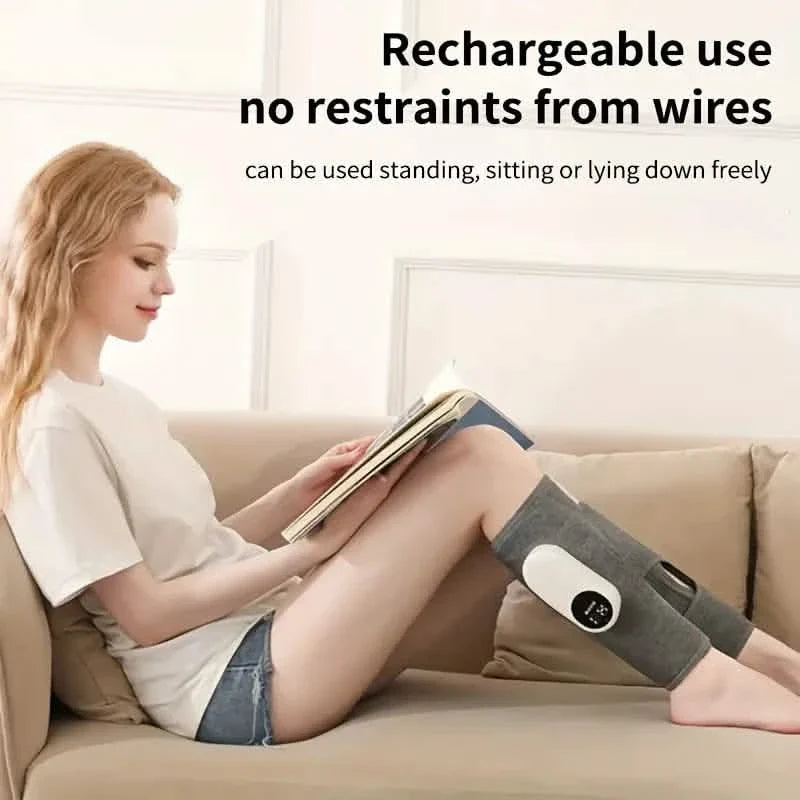 Charging Calf Air Compression Massager With Heat Health & Wellness - Tophatter Daily Deals