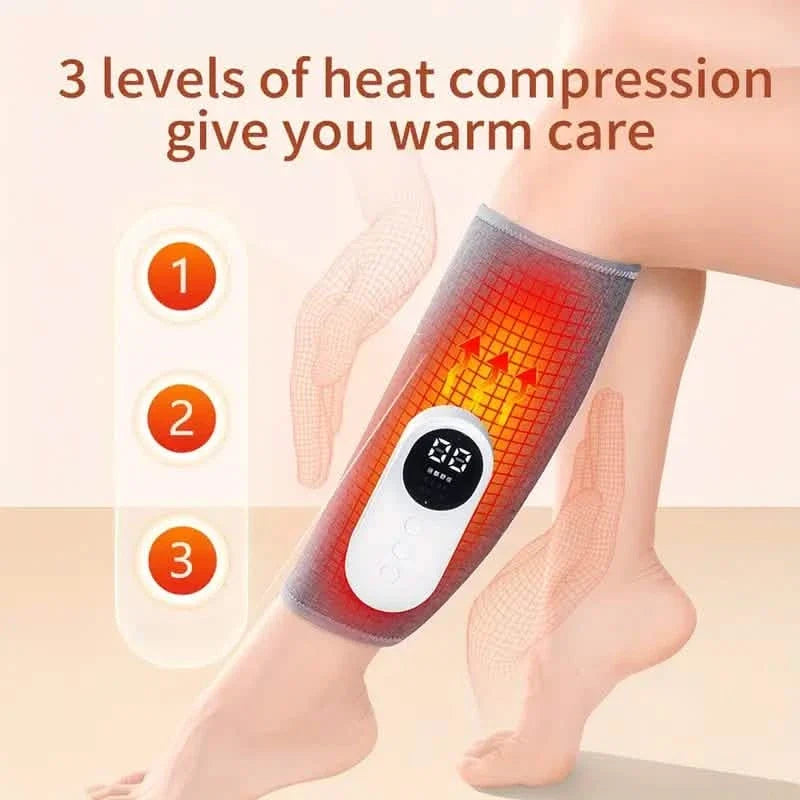 Charging Calf Air Compression Massager With Heat Health & Wellness - Tophatter Daily Deals