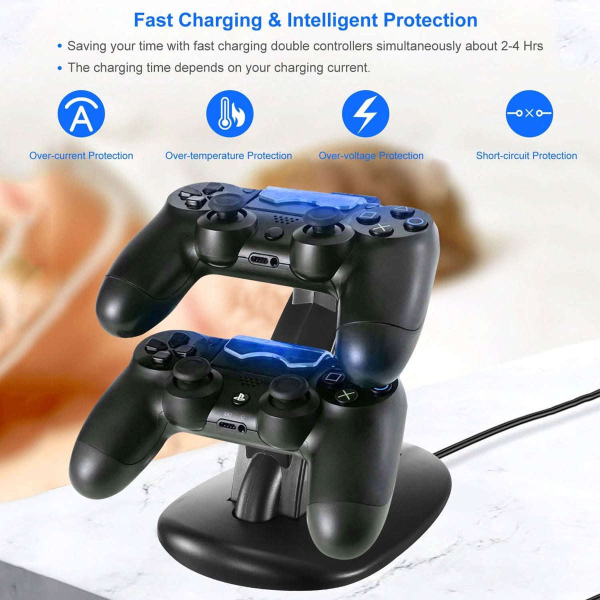 Charging Dock Station Dual Micro USB Stand for PS4 Pro Video Games & Consoles - Tophatter Daily Deals