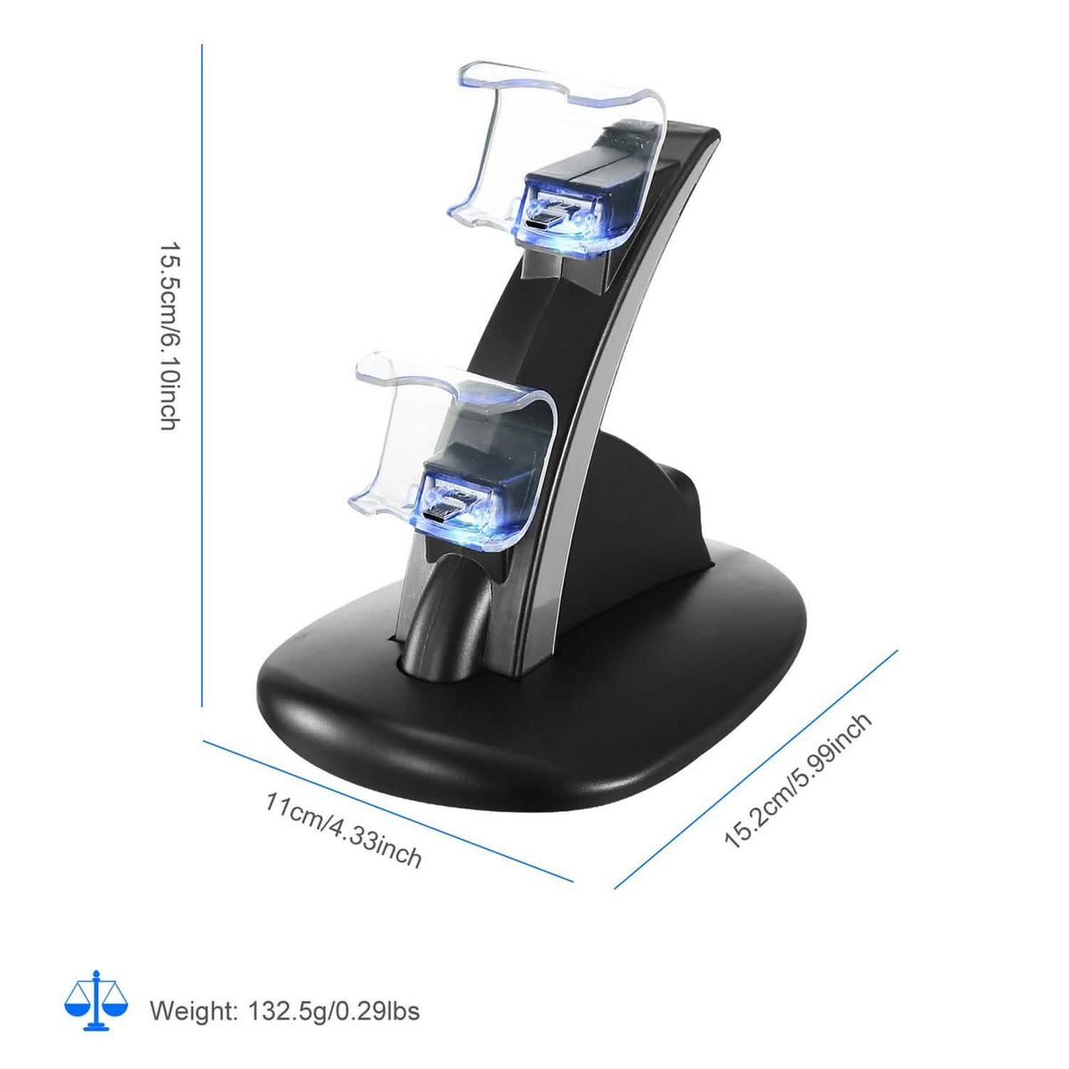 Charging Dock Station Dual Micro USB Stand for PS4 Pro Video Games & Consoles - Tophatter Daily Deals