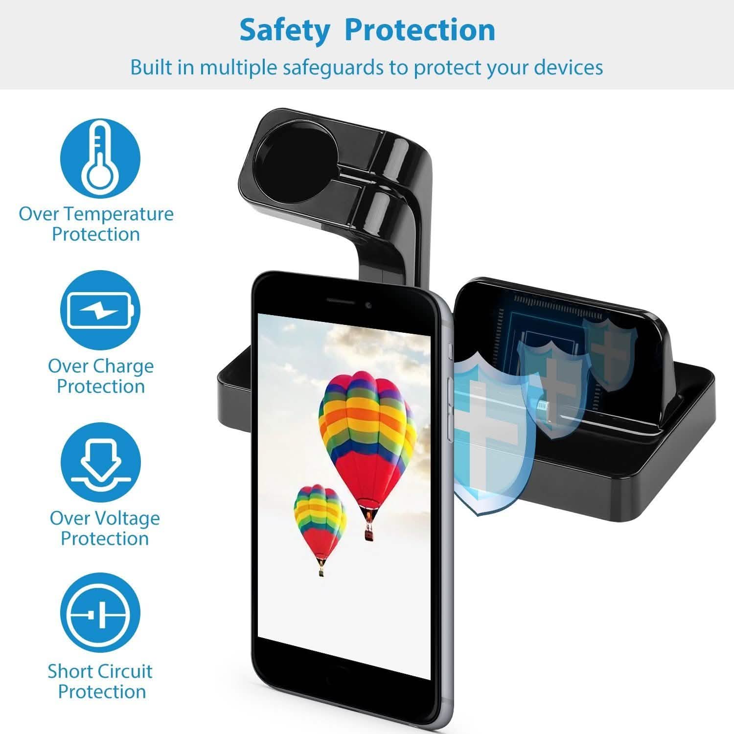 Charging Stand Dock Holder for iPhone and Apple Watch Mobile Accessories - Tophatter Daily Deals