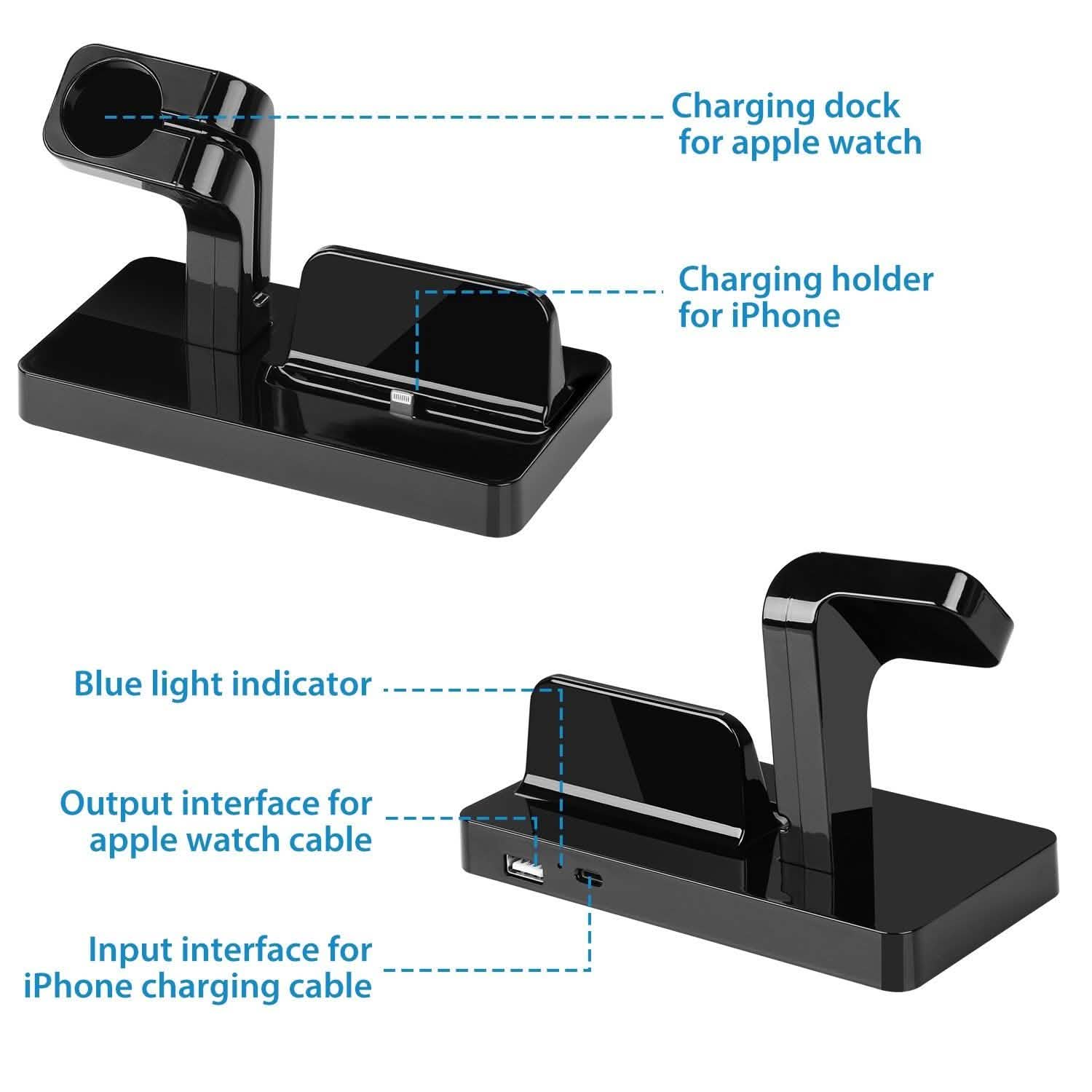 Charging Stand Dock Holder for iPhone and Apple Watch Mobile Accessories - Tophatter Daily Deals