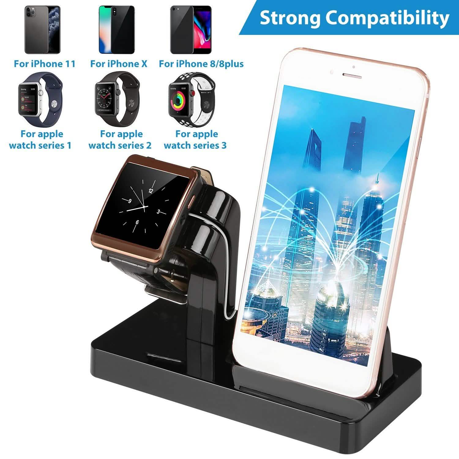 Charging Stand Dock Holder for iPhone and Apple Watch Mobile Accessories - Tophatter Daily Deals