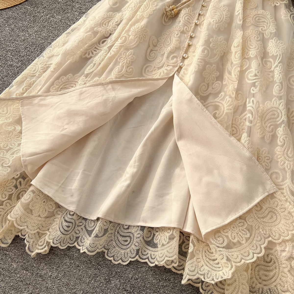 Charming floral lace dress is Elegant and Exquisite Clothing Maxi Dresses - Tophatter Daily Deals