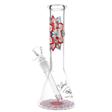 Cheech & Chong Glass Beaker Bong | Mandala Glow Bongs - Tophatter Daily Deals