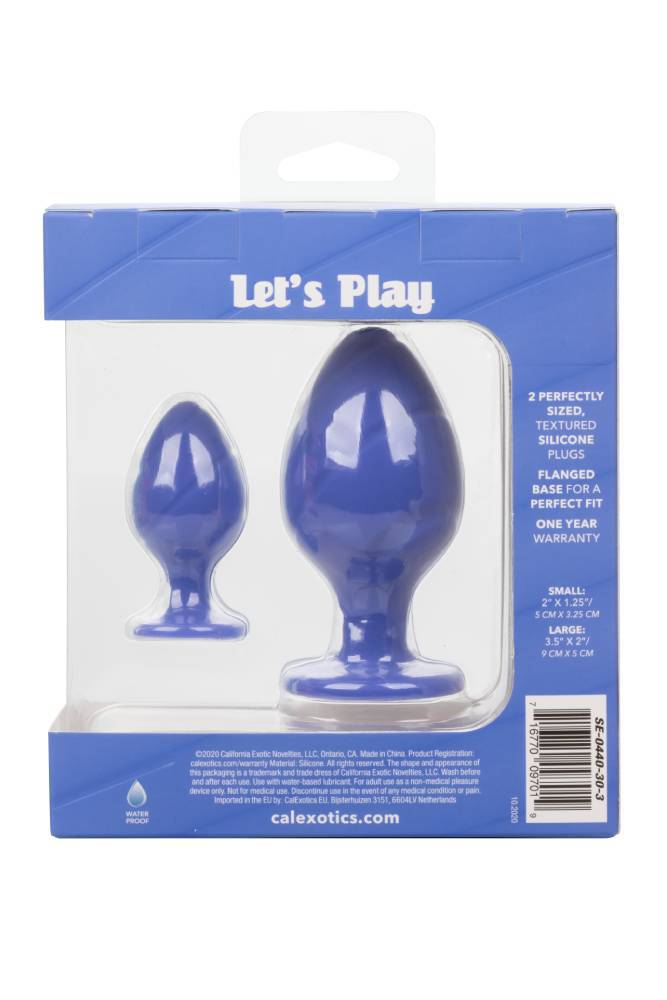 Cal Exotics - Cheeky Butt Plug Set - Purple Sex Toy - Tophatter Daily Deals