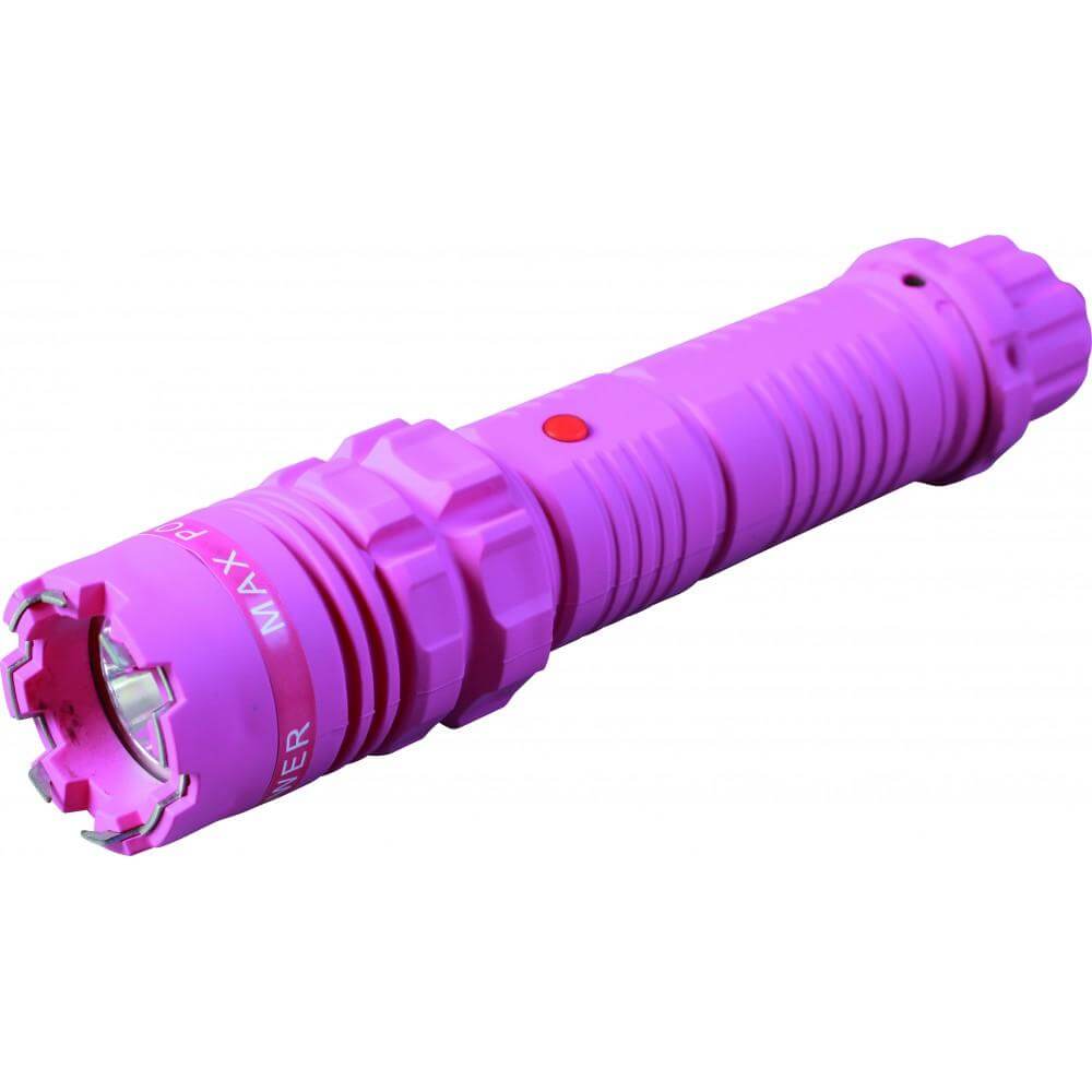 Cheetah 77 Defender Tactical Force Gripper Stun Gun Flashlight Pink Stun Guns - Tophatter Daily Deals