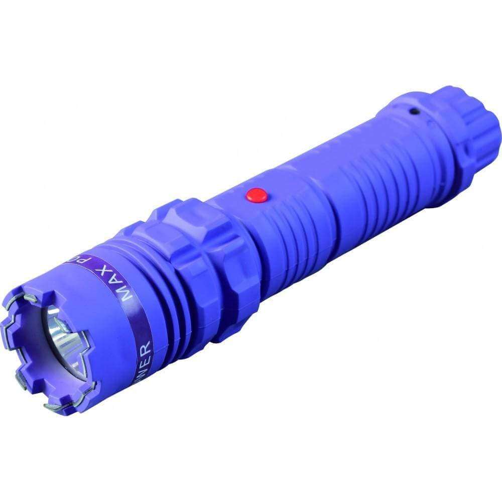 Cheetah 77 Defender Tactical Force Gripper Stun Gun Flashlight Purple Stun Guns - Tophatter Daily Deals