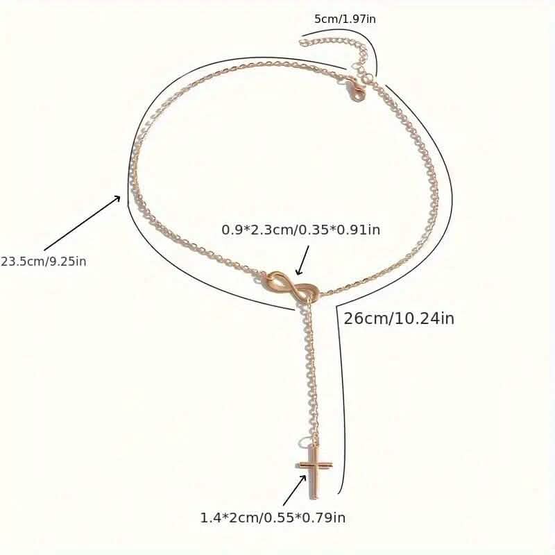 Chic Vintage-Inspired Infinity Cross Pendant Necklace Necklaces - Tophatter Daily Deals