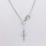 Chic Vintage-Inspired Infinity Cross Pendant Necklace Necklaces - Tophatter Daily Deals