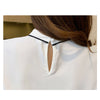 Blue Chiffon Blouse Shirt Blouses - Tophatter Daily Deals