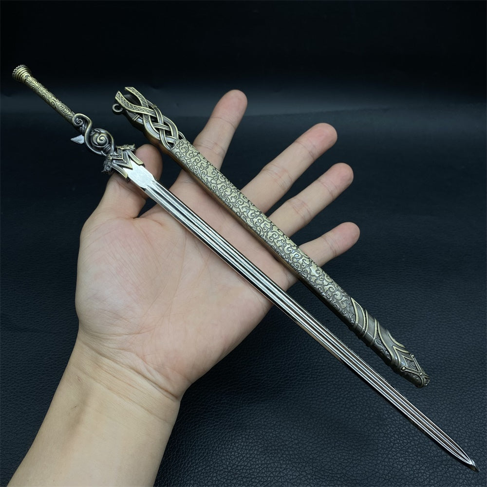 Cool Weapons Chinese Style Swords Metal Tiny Sword Replica 8 Options Haoque Sword - Tophatter Daily Deals
