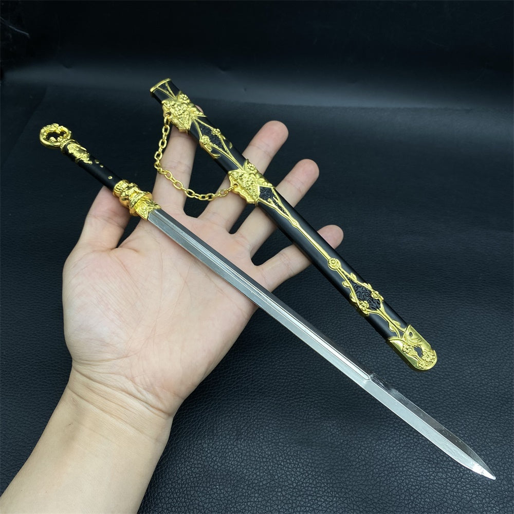 Cool Weapons Chinese Style Swords Metal Tiny Sword Replica 8 Options Uncarverd Sword - Tophatter Daily Deals
