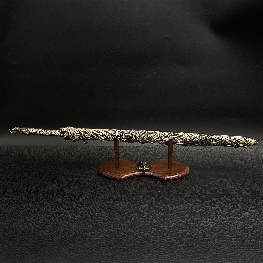 Cool Weapons Chinese Style Swords Metal Tiny Sword Replica 8 Options Tian Di Xuna Huang Sword & Stand - Tophatter Daily Deals