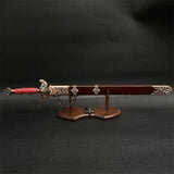 Cool Weapons Chinese Style Swords Metal Tiny Sword Replica 8 Options Gentleman's Sword & Stand - Tophatter Daily Deals