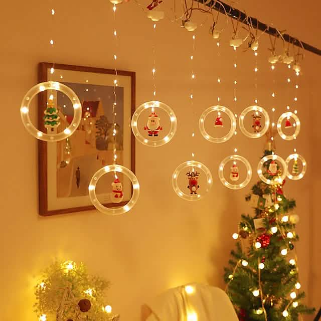 Chiristmas Lights LED Holiday Light Seasonal Decor - Tophatter Daily Deals
