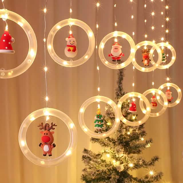 Chiristmas Lights LED Holiday Light Seasonal Decor - Tophatter Daily Deals