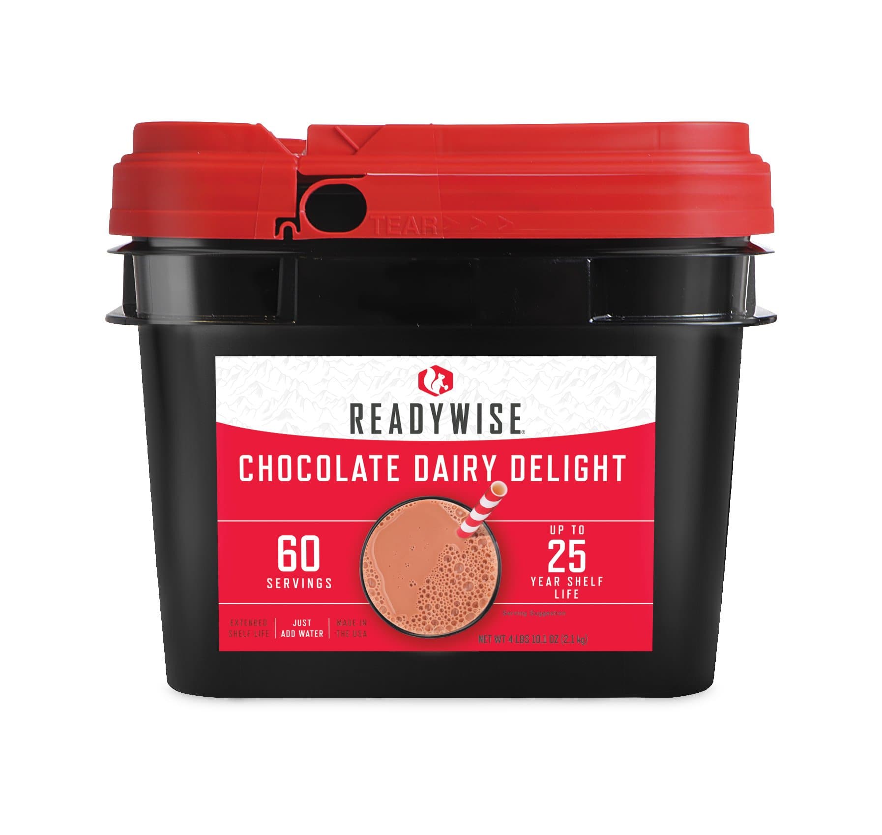 60 Servings Chocolate Milk Bucket - Tophatter Daily Deals