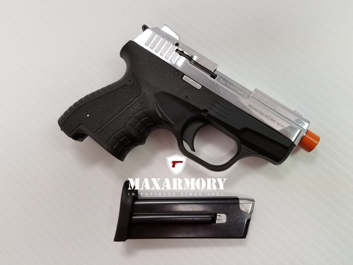 Zoraki 906 Chrome - Front Firing 9mm Blank Gun - Tophatter's Weapons'N'Deals Blank Firing Replica Guns - Tophatter Daily Deals