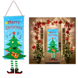 Christmas Door Hanging Flag Decor Christmas Tree Seasonal Decor - Tophatter Daily Deals