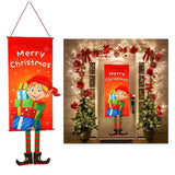 Christmas Door Hanging Flag Decor Elves Seasonal Decor - Tophatter Daily Deals