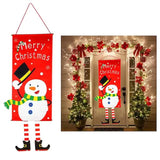 Christmas Door Hanging Flag Decor Snowman Seasonal Decor - Tophatter Daily Deals