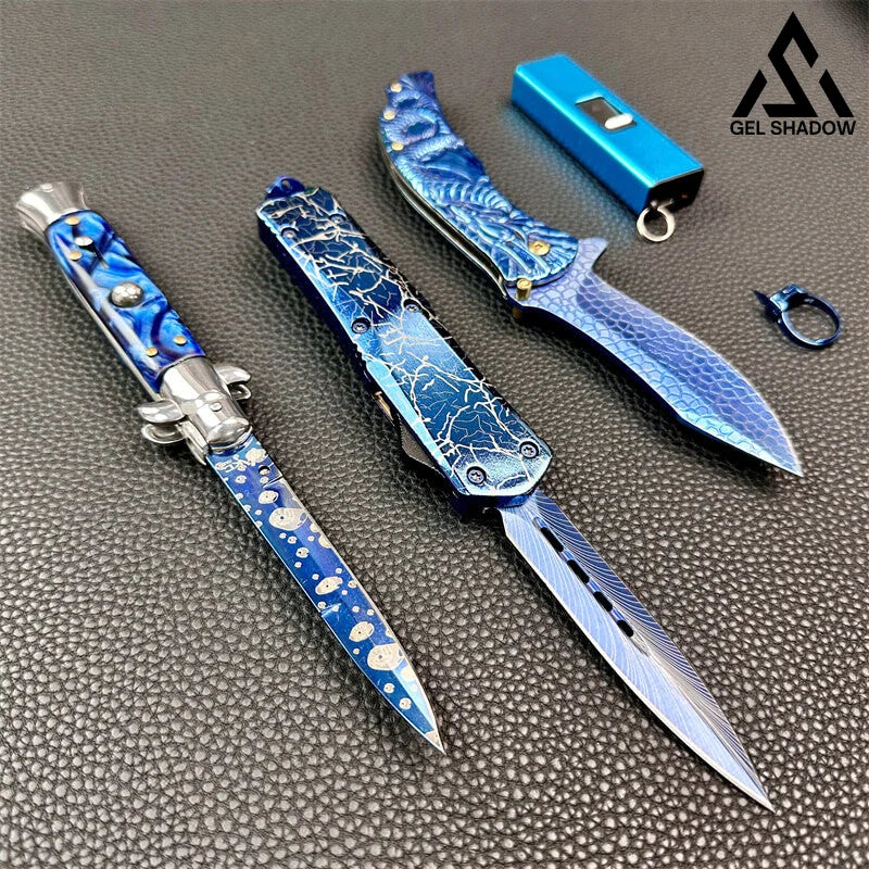 Limit 5pcs Blue Pocket defense Knife Tools Pack - Tophatter Daily Deals