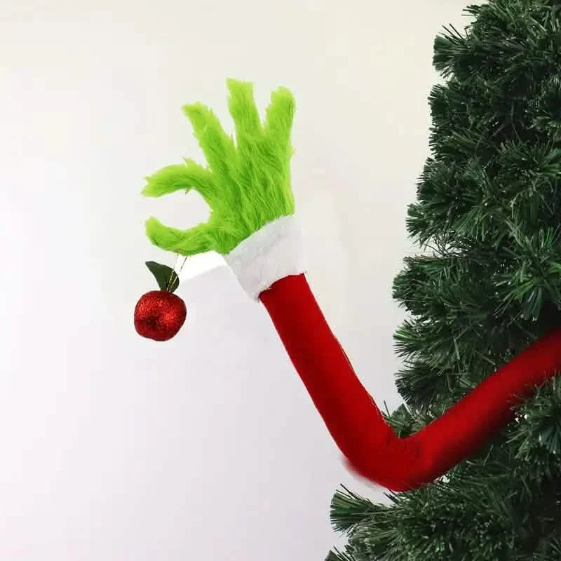 Christmas Poseable Bendable Grinch Furry Elf Decorations Seasonal Decor - Tophatter Daily Deals