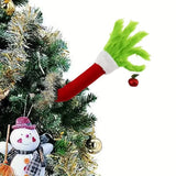 Christmas Poseable Bendable Grinch Furry Elf Decorations Seasonal Decor - Tophatter Daily Deals