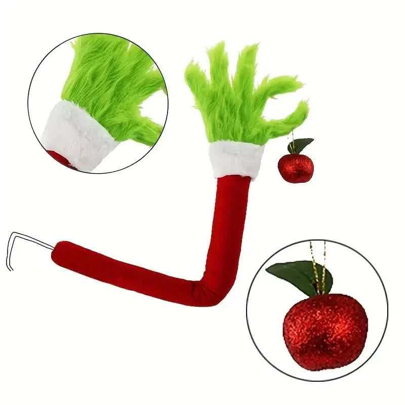 Christmas Poseable Bendable Grinch Furry Elf Decorations Seasonal Decor - Tophatter Daily Deals